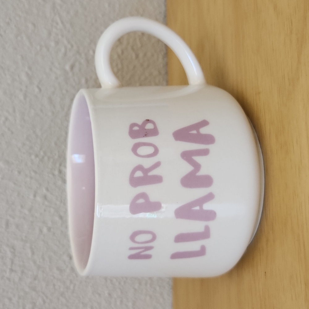 Whimsical Cupboard NO PROB LLAMA Mug w/ Peekaboo Llama 10 Strawberry Street